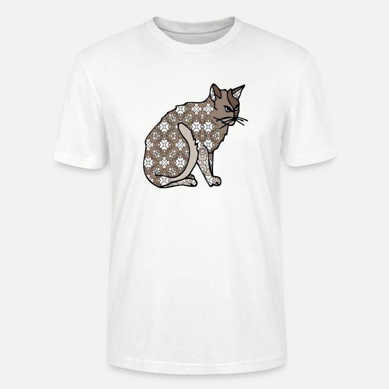Chat - T-shirt bio CRAFTER Stanley Stella Unisexe - blanc