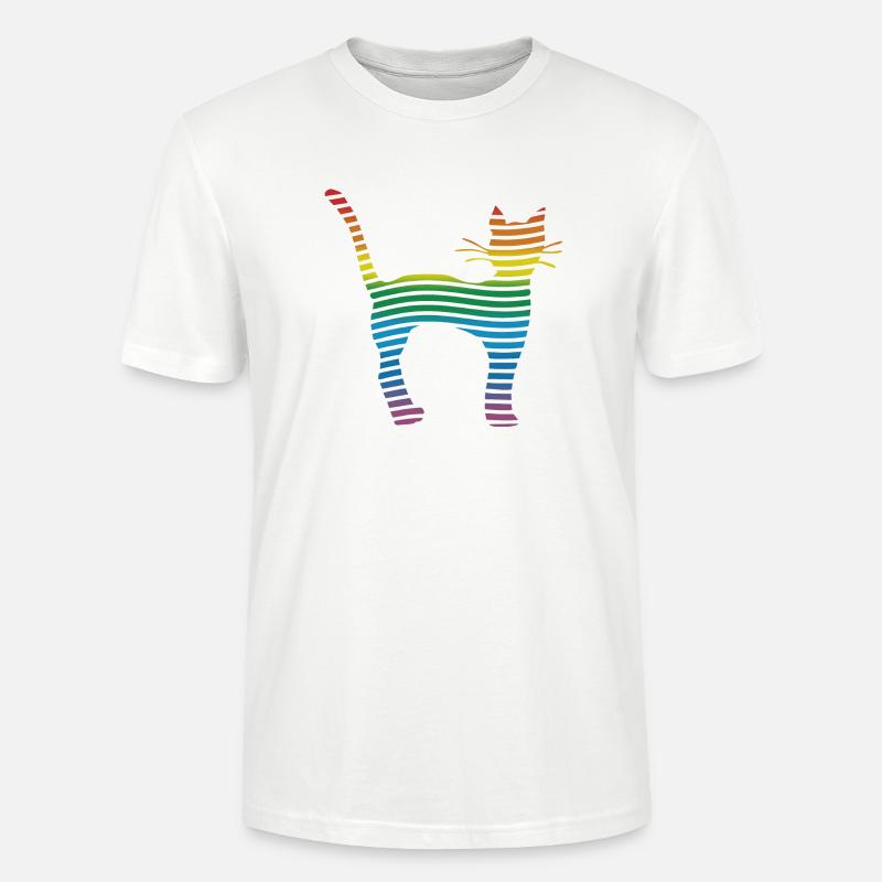 Katze - Stanley/Stella Unisex Bio-T-Shirt CRAFTER - Weiß