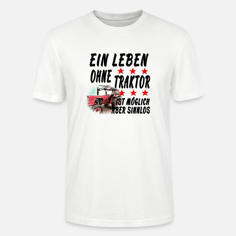 Traktor - Stanley/Stella Unisex Bio-T-Shirt CRAFTER - Weiß