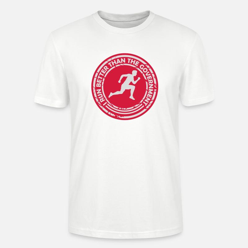 run better than government - Stanley/Stella Unisex Bio-T-Shirt CRAFTER - Weiß