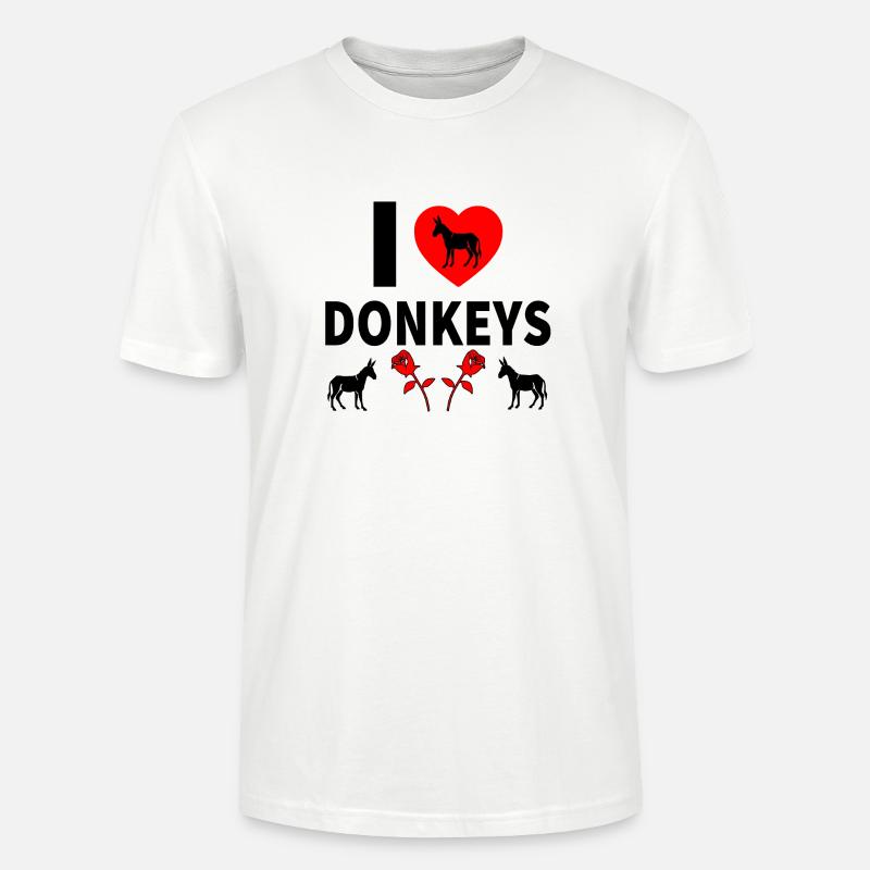 Esel - Stanley/Stella Unisex Bio-T-Shirt CRAFTER - Weiß
