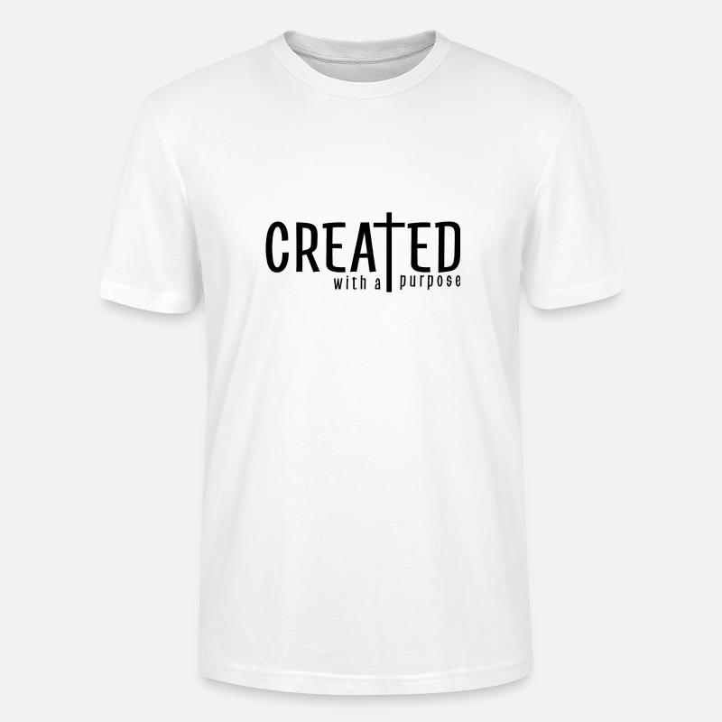 Created with a Purpose - Stanley/Stella Unisex Bio-T-Shirt CRAFTER - Weiß