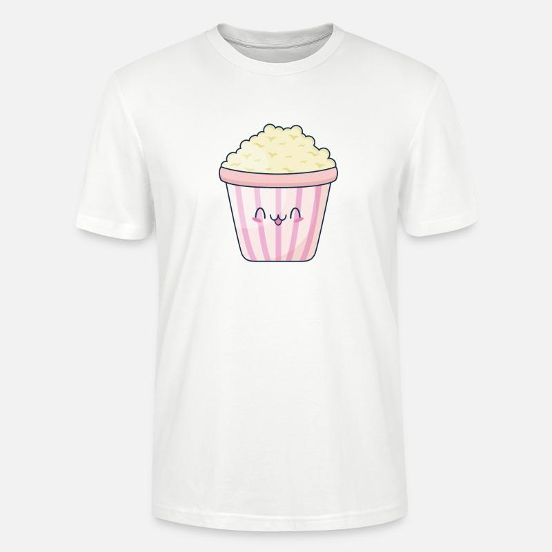 słodki popcorn - Ekologiczna koszulka typu unisex Stanley/Stella CRAFTER - biały
