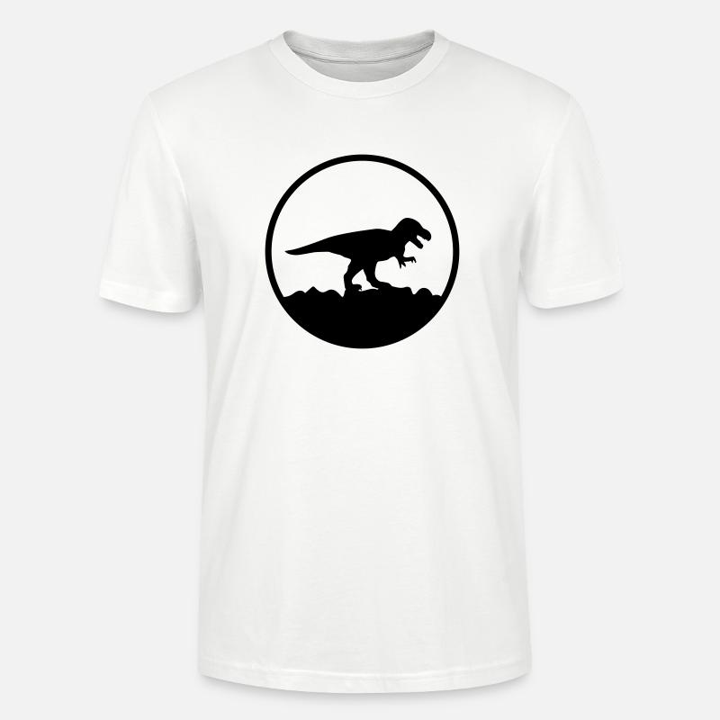 T rex - Stanley/Stella CRAFTER Unisex Organic T-Shirt - white