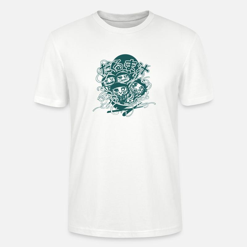 Daruma-Suppe (Schwarz-Weiß-Version) - Stanley/Stella Unisex Bio-T-Shirt CRAFTER - Weiß