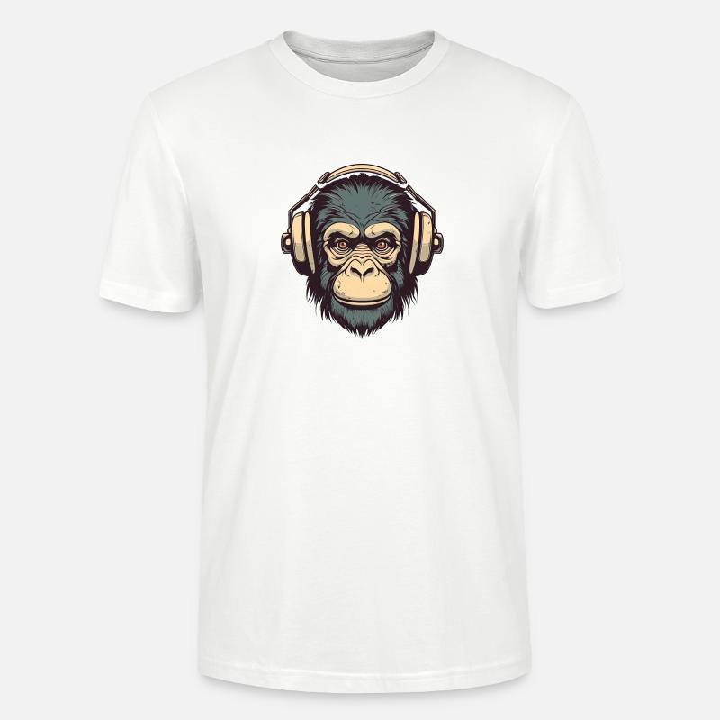 Funky Bloody Monkey - T-shirt bio CRAFTER Stanley Stella Unisexe - blanc