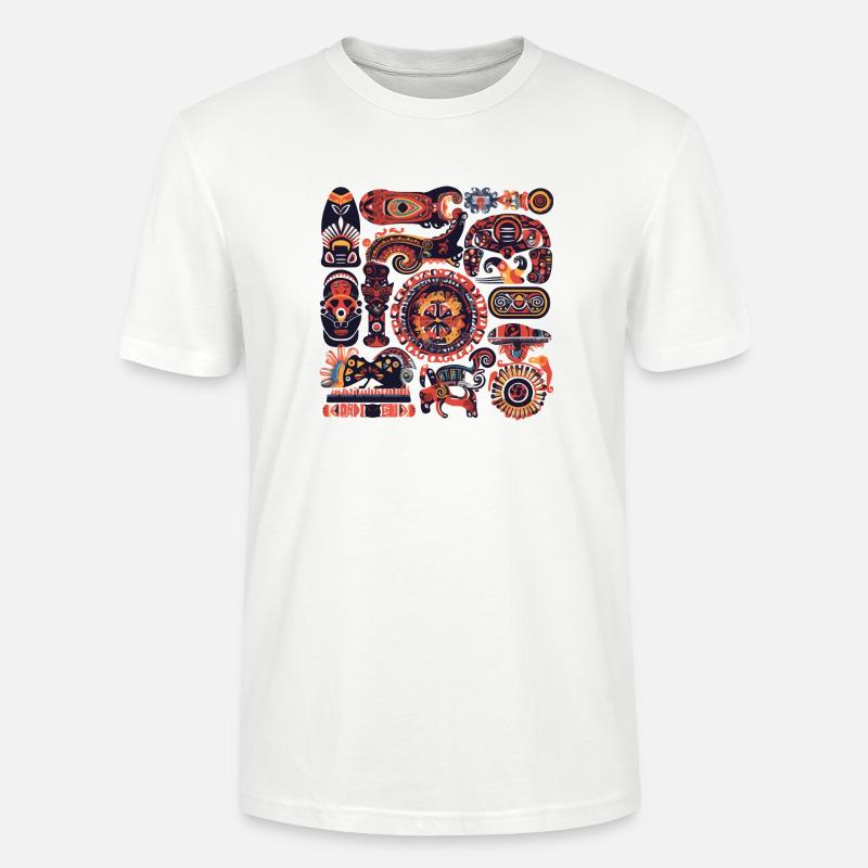 African folklore - Stanley/Stella CRAFTER Unisex Organic T-Shirt - white