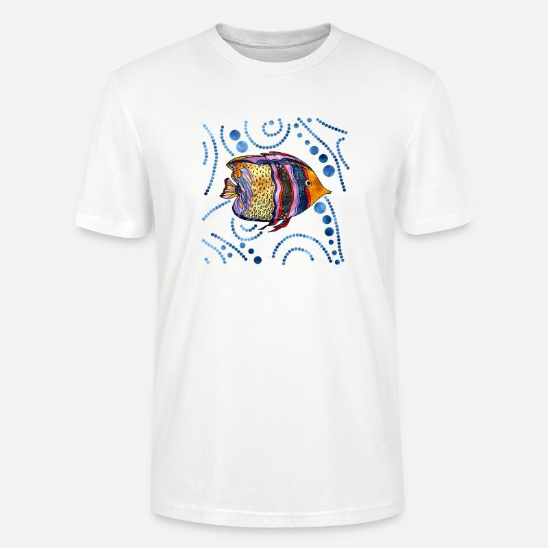 Fisch - Stanley/Stella Unisex Bio-T-Shirt CRAFTER - Weiß