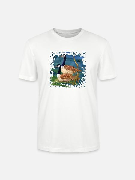 Birds - Stanley/Stella CRAFTER Unisex Organic T-Shirt - white