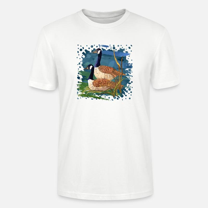 Vögel - Stanley/Stella Unisex Bio-T-Shirt CRAFTER - Weiß