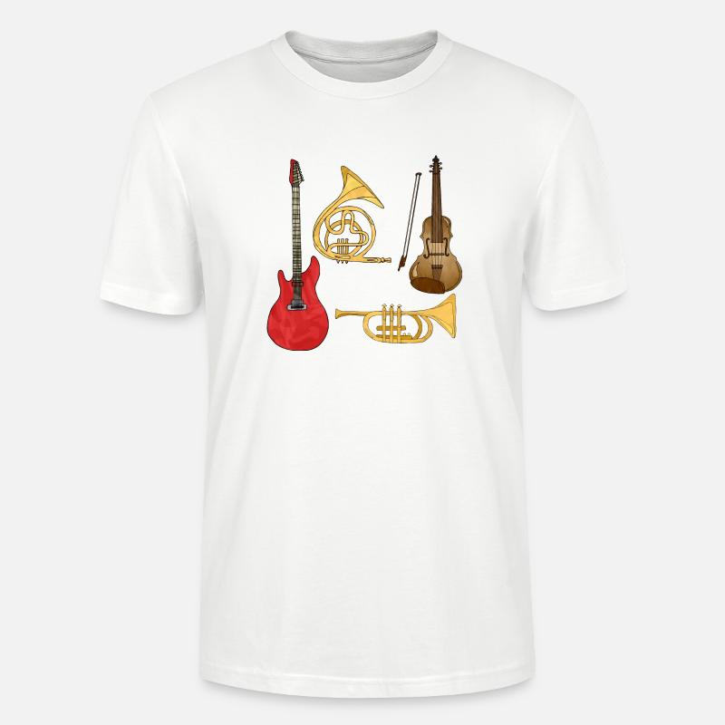 Musical instruments - Stanley/Stella CRAFTER Unisex Organic T-Shirt - white