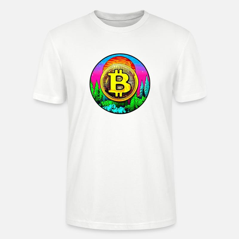 Bitcoin Nature 2 - Stanley/Stella Unisex Bio-T-Shirt CRAFTER - Weiß