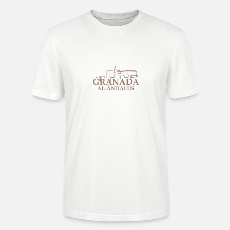 Granate - Stanley/Stella Unisex Bio-T-Shirt CRAFTER - Weiß