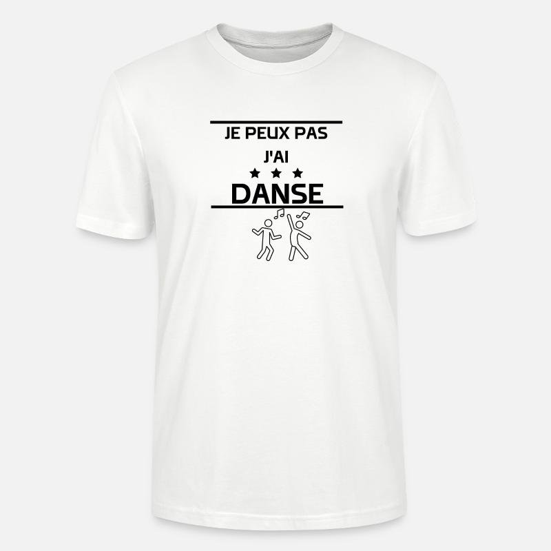 Indisponible, Danse en Cours - T-shirt bio CRAFTER Stanley Stella Unisexe - blanc