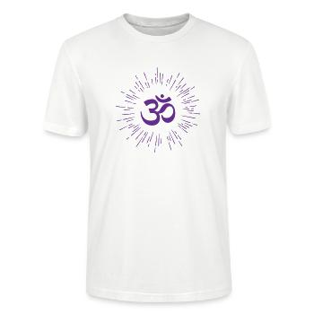 Yoga / Buddhismus / Karma - Stanley/Stella Unisex Bio-T-Shirt CRAFTER - Weiß - Vorne - Alina (178cm) & Michal (187cm)