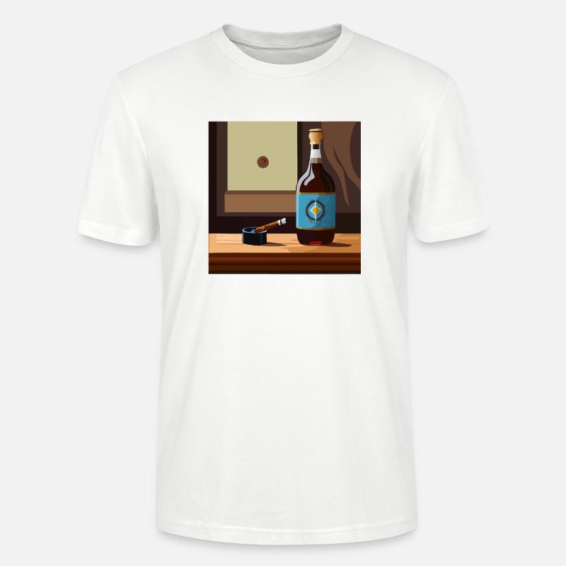 Whisky / Scotch / Bar - Stanley/Stella Unisex Bio-T-Shirt CRAFTER - Weiß