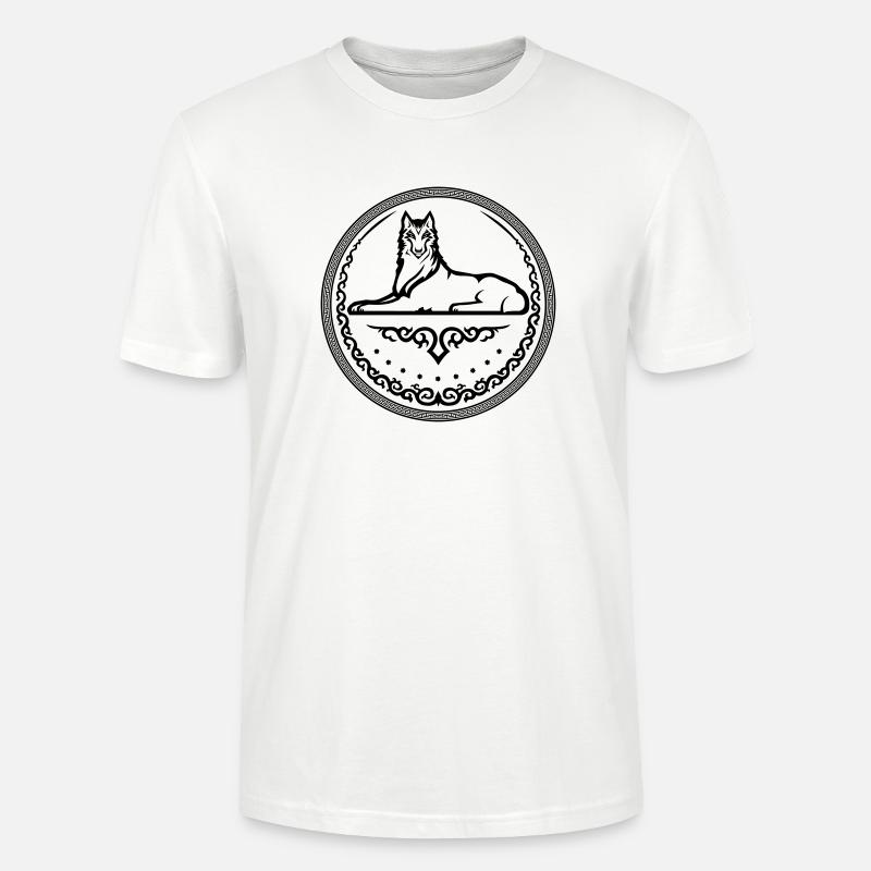 Tschetschenisches Wappen - einfarbig - Stanley/Stella Unisex Bio-T-Shirt CRAFTER - Weiß