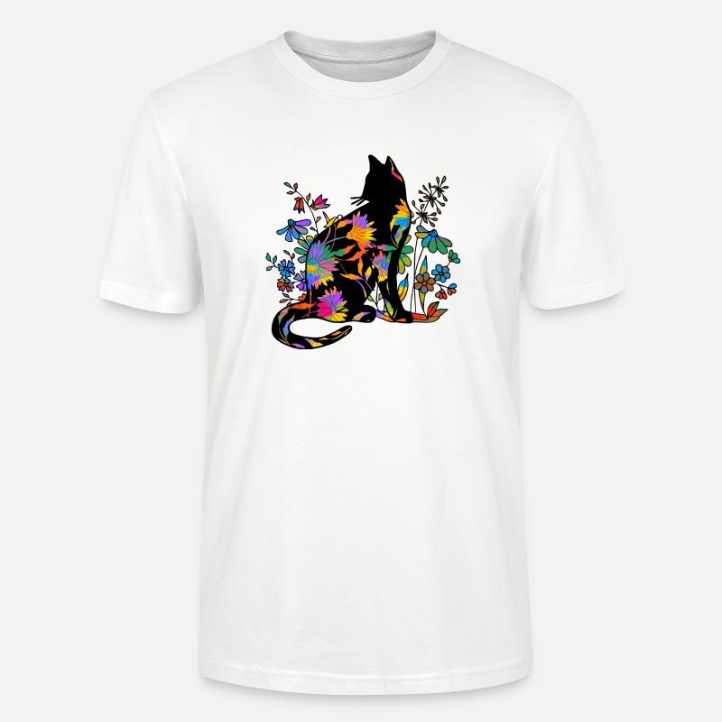 Chat - T-shirt bio CRAFTER Stanley Stella Unisexe - blanc