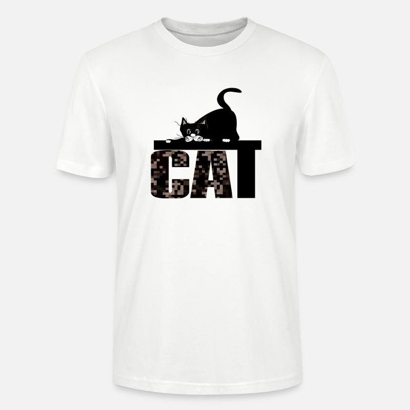 Katze - Stanley/Stella Unisex Bio-T-Shirt CRAFTER - Weiß