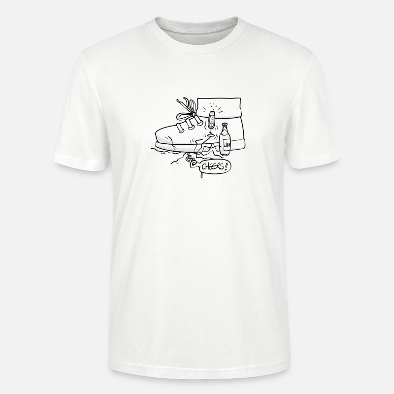 Beth die Spinne - Prost! - Stanley/Stella Unisex Bio-T-Shirt CRAFTER - Weiß