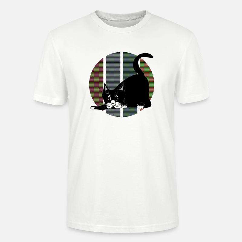 Katze - Stanley/Stella Unisex Bio-T-Shirt CRAFTER - Weiß