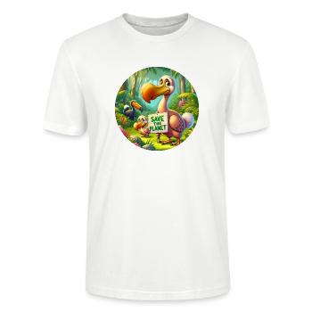 Dodo - Stanley/Stella Unisex Bio-T-Shirt CRAFTER - Weiß - Vorne - Alina (178cm) & Michal (187cm)