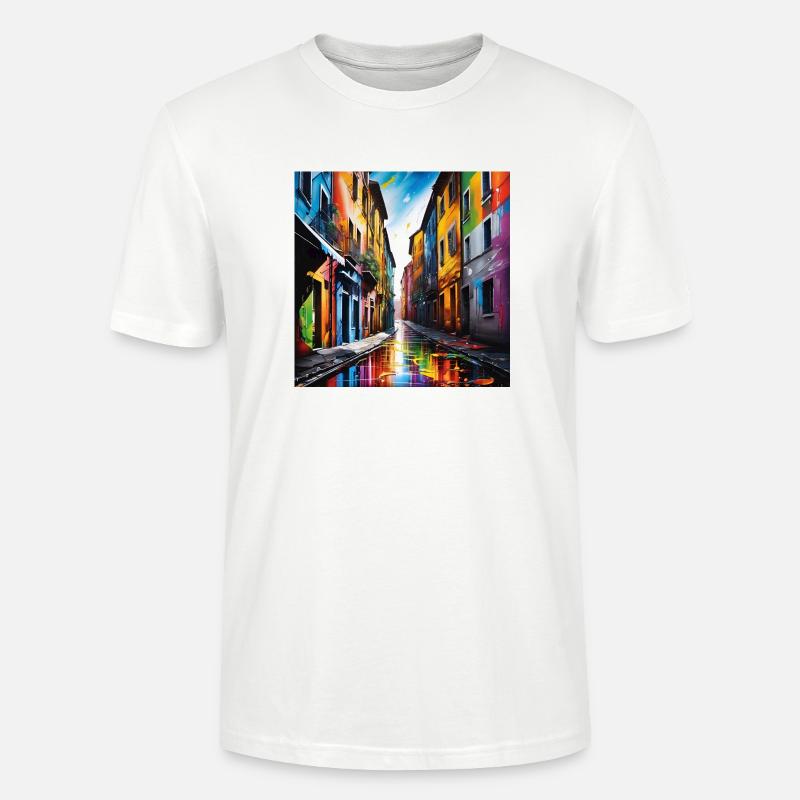 Fantastische Straßen - Stanley/Stella Unisex Bio-T-Shirt CRAFTER - Weiß