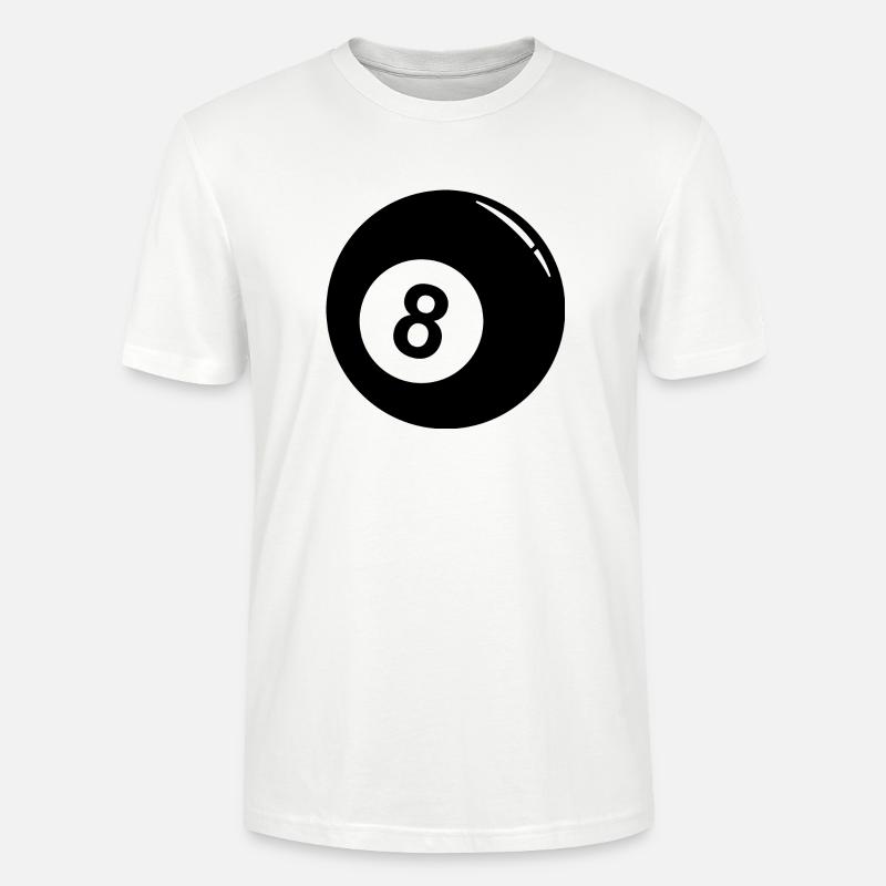 Pool Billard 8 ball - Stanley/Stella Unisex Bio-T-Shirt CRAFTER - Weiß