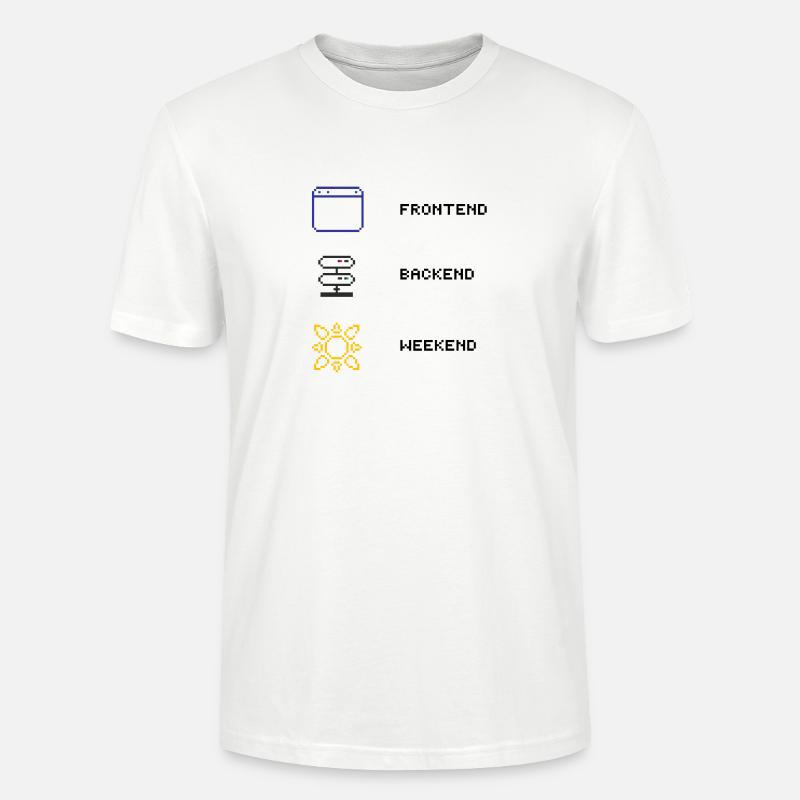 Für jeden Full-Stack Entwickler - Stanley/Stella Unisex Bio-T-Shirt CRAFTER - Weiß