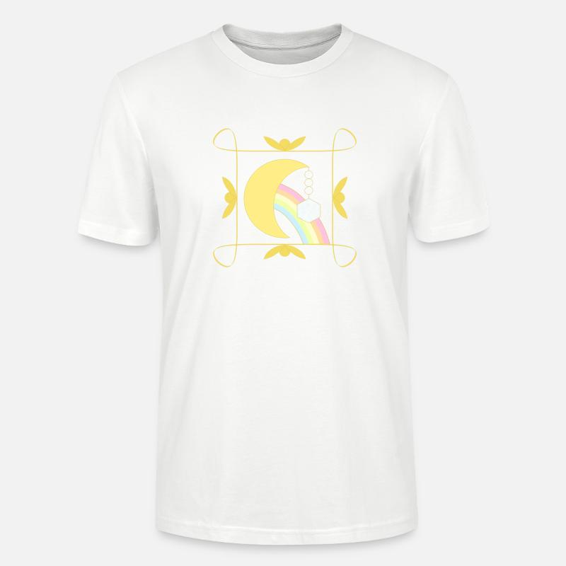 Rainbow Moon - Stanley/Stella Unisex Bio-T-Shirt CRAFTER - Weiß