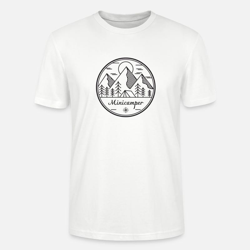Minicamper schwarz - Stanley/Stella Unisex Bio-T-Shirt CRAFTER - Weiß