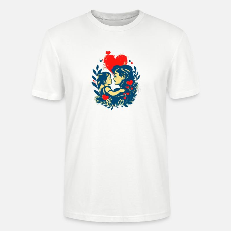 Mutter und Kind im Angesicht - Stanley/Stella Unisex Bio-T-Shirt CRAFTER - Weiß