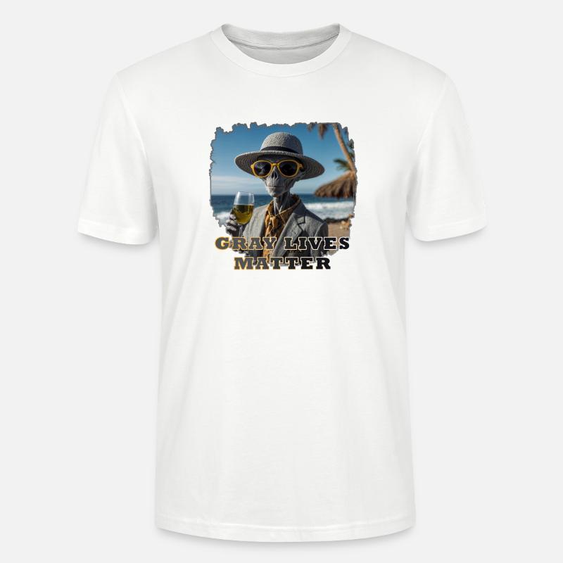 Gray lives matter - Version 1 - Stanley/Stella Unisex Bio-T-Shirt CRAFTER - Weiß