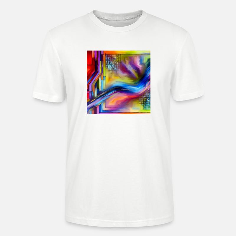 Abstrakte Energie - Abstraktes Gemälde - Stanley/Stella Unisex Bio-T-Shirt CRAFTER - Weiß