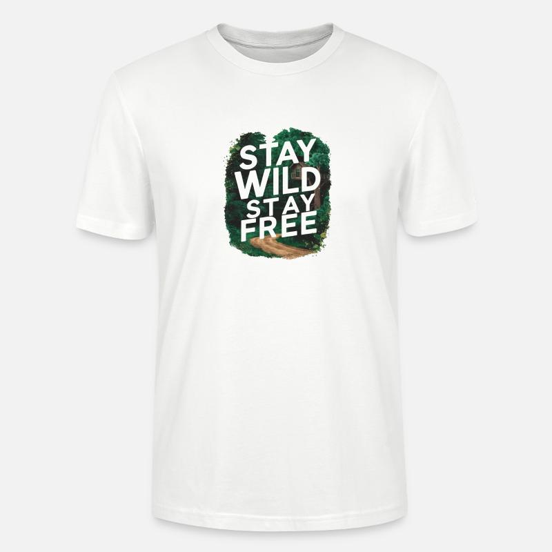 Bleib wild, bleib frei - Stanley/Stella Unisex Bio-T-Shirt CRAFTER - Weiß