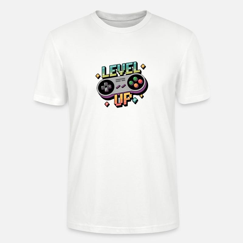 Level Up – Gaming Controller - Stanley/Stella Unisex Bio-T-Shirt CRAFTER - Weiß