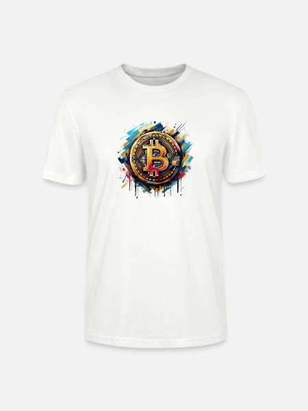 Bitcoin - Krypto Währung - Crypto - Stanley/Stella Unisex Bio-T-Shirt CRAFTER - Weiß