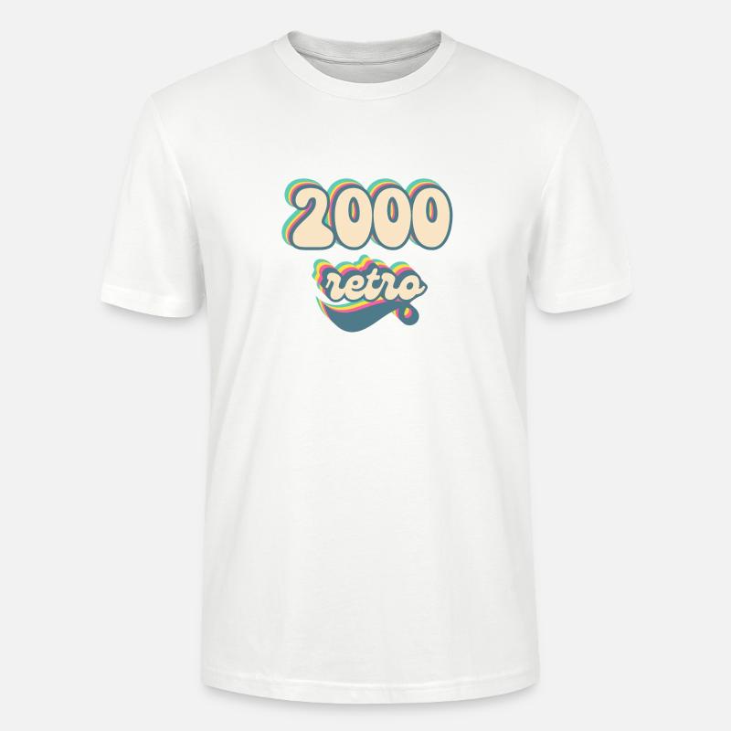 2000 Retro Geschenkidee - Stanley/Stella Unisex Bio-T-Shirt CRAFTER - Weiß