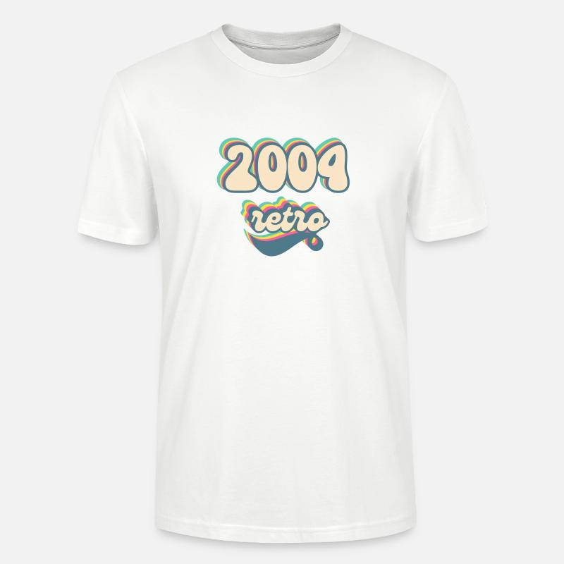 2004 Retro Gift Idea - Stanley/Stella CRAFTER Unisex Organic T-Shirt - white
