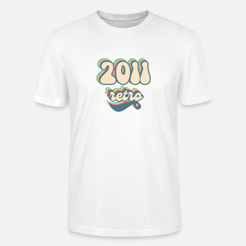 2011 Retro Geschenkidee - Stanley/Stella Unisex Bio-T-Shirt CRAFTER - Weiß
