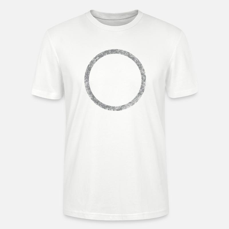 Circle - Frame (empty) GREY - Stanley/Stella CRAFTER Unisex Organic T-Shirt - white