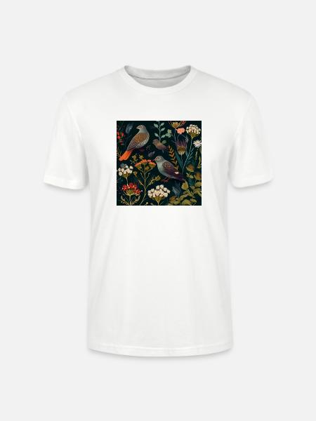 Blumenvoliere - Stanley/Stella Unisex Bio-T-Shirt CRAFTER - Weiß