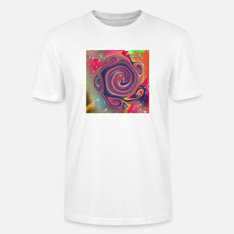 Abstract patterns with different colors - Stanley/Stella CRAFTER Unisex Organic T-Shirt - white