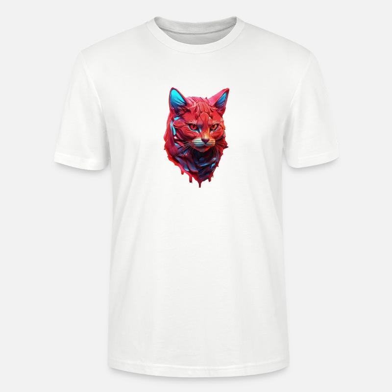 Katze - Stanley/Stella Unisex Bio-T-Shirt CRAFTER - Weiß