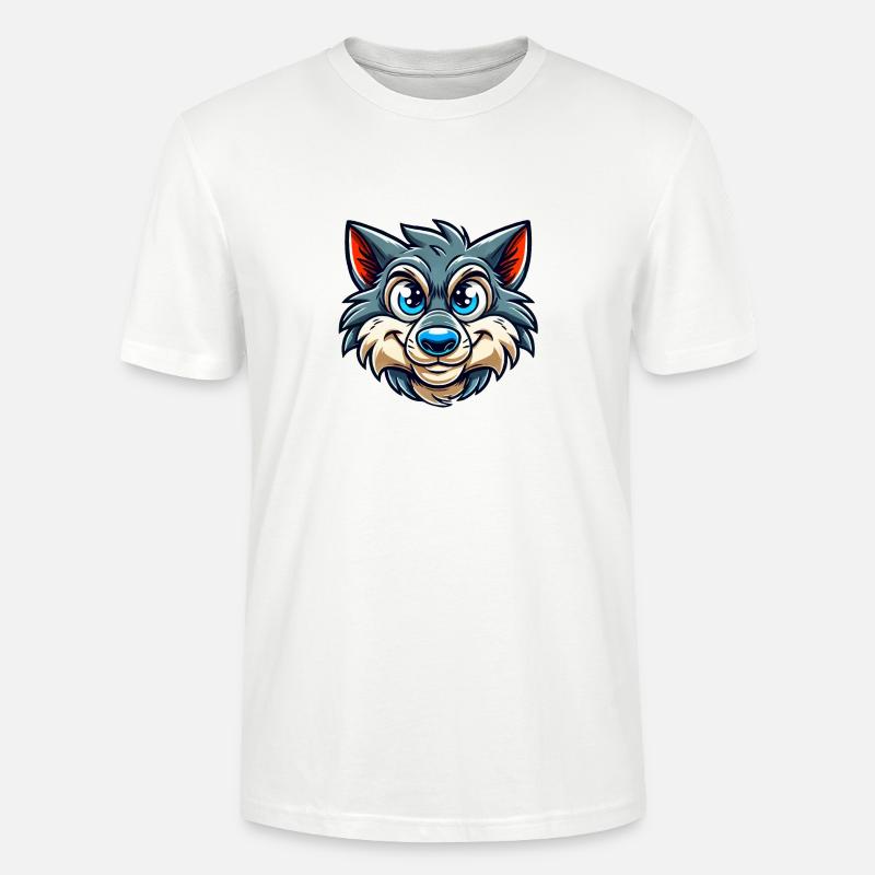 Wolf Comic - Stanley/Stella CRAFTER Unisex Organic T-Shirt - white