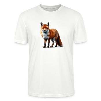 Fuchs - Stanley/Stella Unisex Bio-T-Shirt CRAFTER - Weiß - Vorne - Alina (178cm) & Michal (187cm)