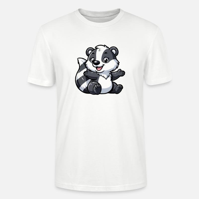 Waschbär Kind - Stanley/Stella Unisex Bio-T-Shirt CRAFTER - Weiß