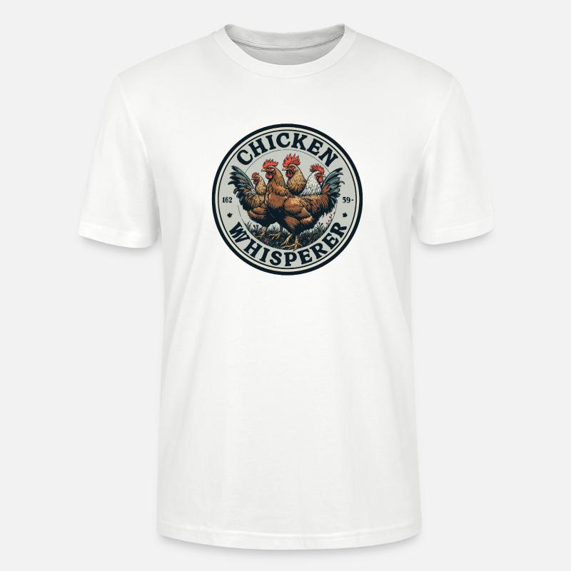 Hühnerflüsterer - chicken whisperer 090434 - Stanley/Stella Unisex Bio-T-Shirt CRAFTER - Weiß