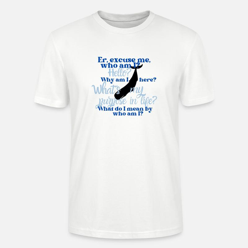 Per Anhalter durch die Galaxis: Der Wal - Stanley/Stella Unisex Bio-T-Shirt CRAFTER - Weiß