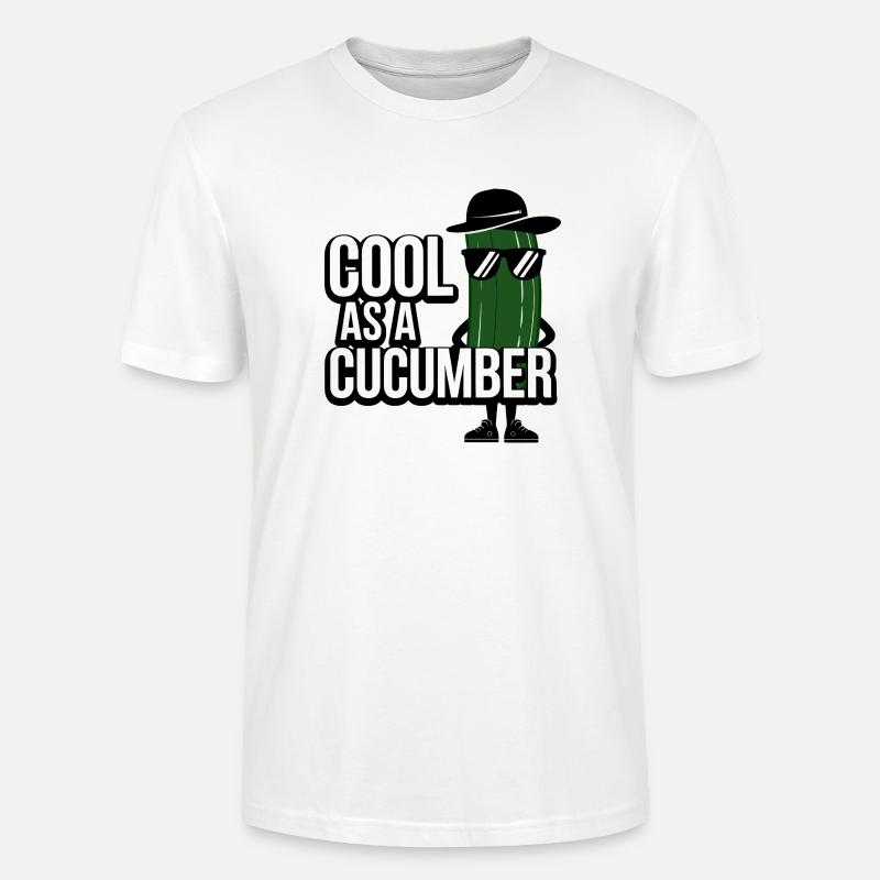 Cool comme un concombre - T-shirt bio CRAFTER Stanley Stella Unisexe - blanc